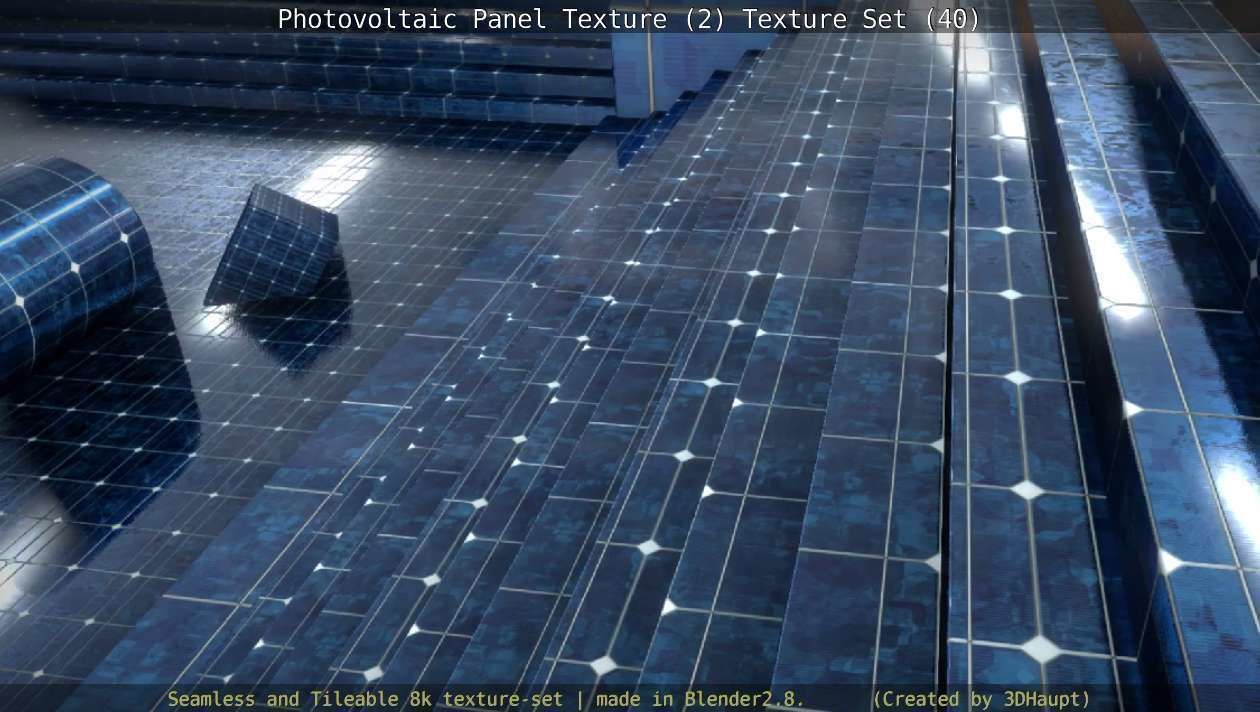 Photovoltaic Panel Texture 2 - Texture Set 40 Texture_109