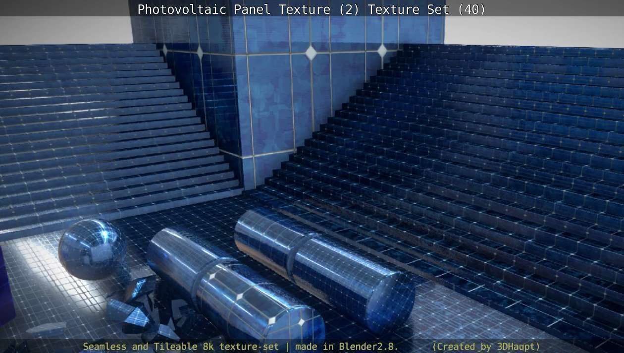 Photovoltaic Panel Texture 2 - Texture Set 40 Texture_125