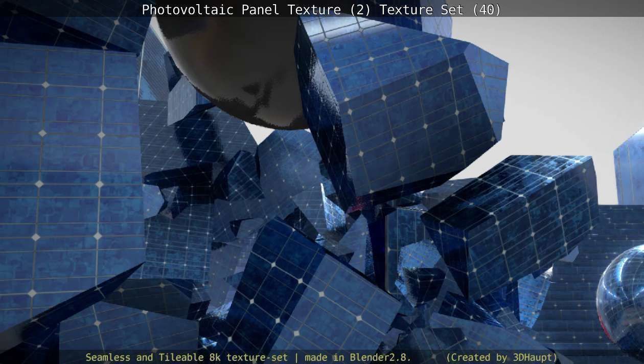 Photovoltaic Panel Texture 2 - Texture Set 40 Texture_53