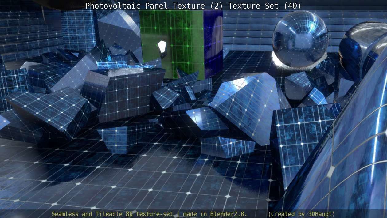 Photovoltaic Panel Texture 2 - Texture Set 40 Texture_127