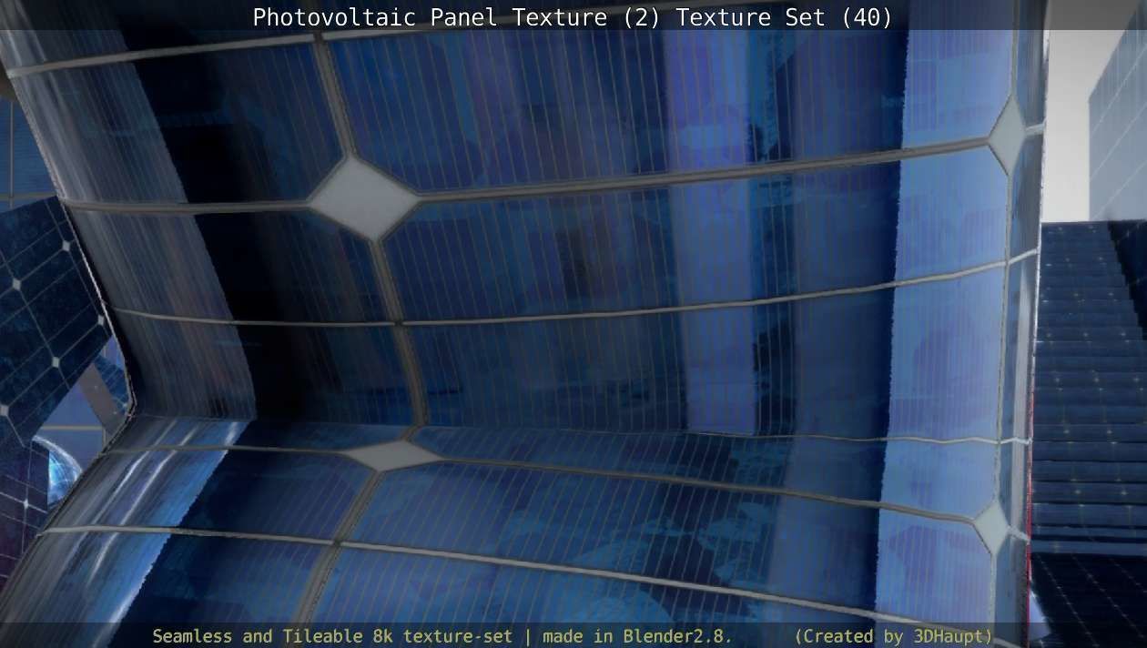 Photovoltaic Panel Texture 2 - Texture Set 40 Texture_74