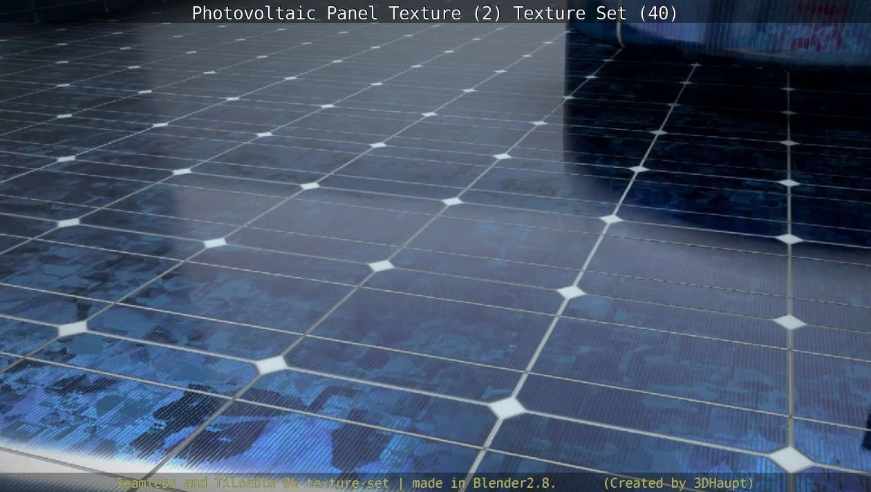 Photovoltaic Panel Texture 2 - Texture Set 40 Texture_130