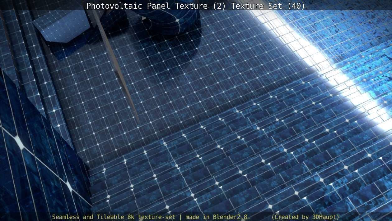 Photovoltaic Panel Texture 2 - Texture Set 40 Texture_92