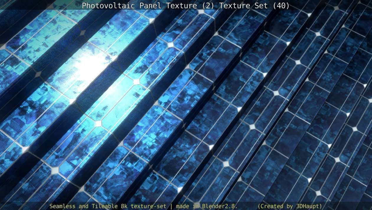 Photovoltaic Panel Texture 2 - Texture Set 40 Texture_13