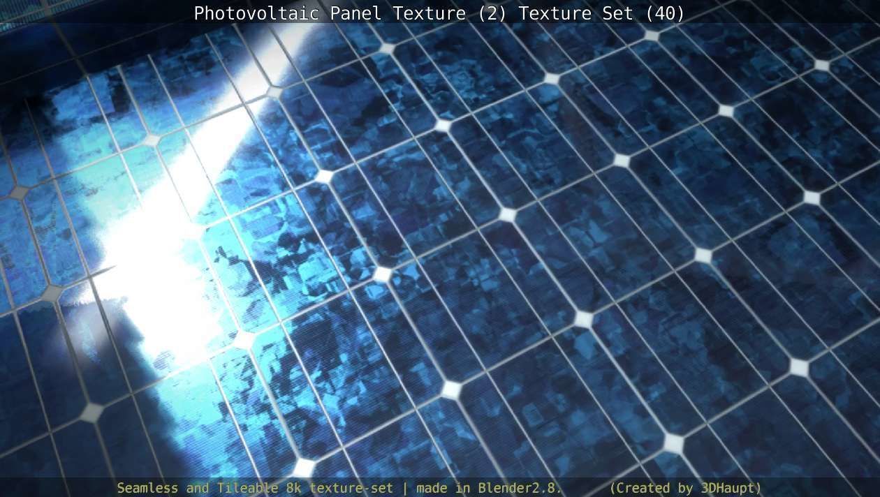 Photovoltaic Panel Texture 2 - Texture Set 40 Texture_21