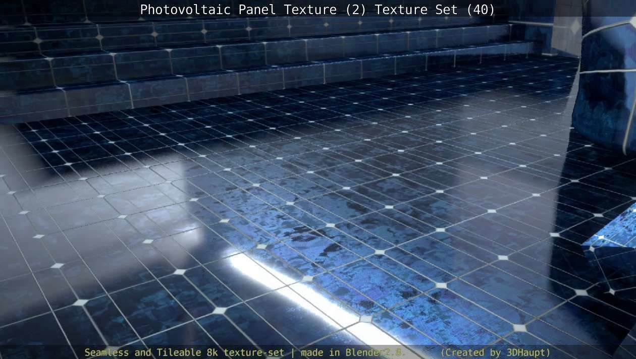 Photovoltaic Panel Texture 2 - Texture Set 40 Texture_128