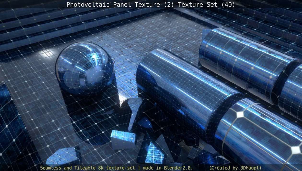 Photovoltaic Panel Texture 2 - Texture Set 40 Texture_136