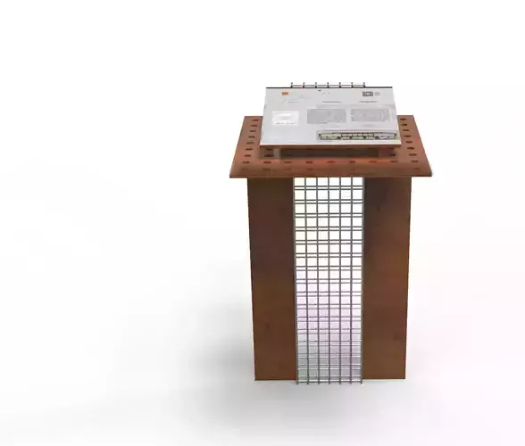 sign archaeological park 3D model