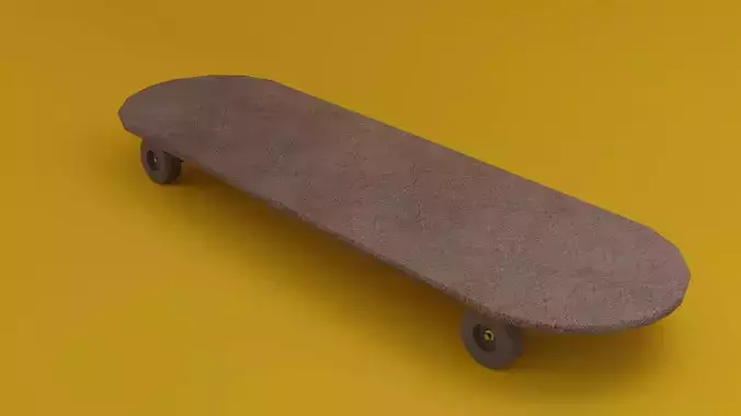 Skateboard Low-poly 3D model