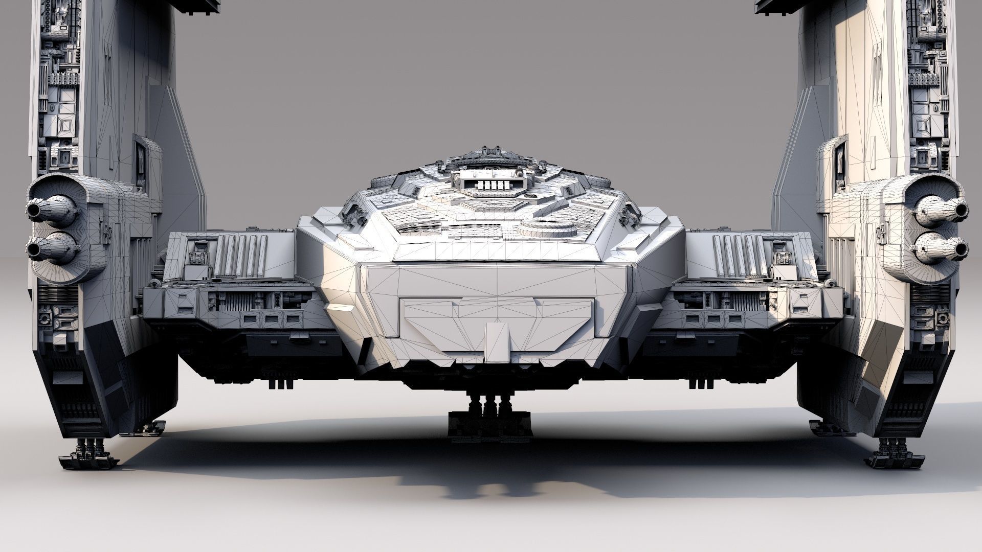 star wars command shuttle 3D model_9