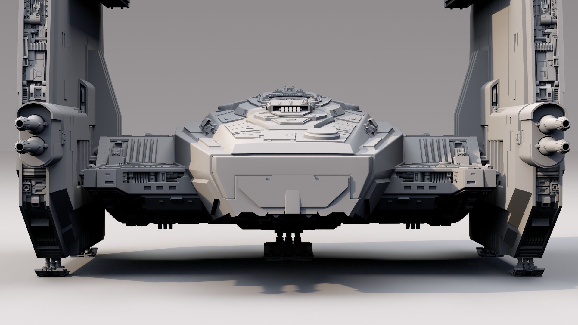 star wars command shuttle 3D model_8