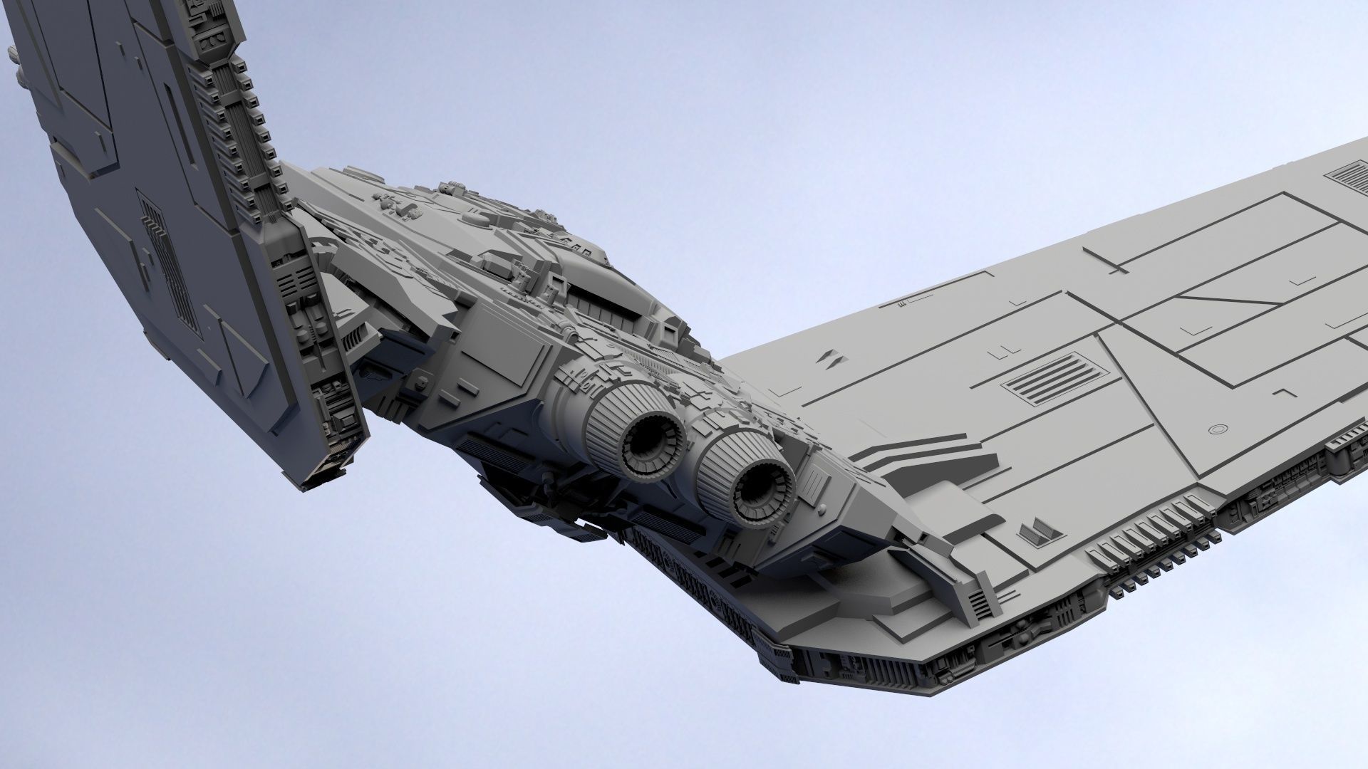 star wars command shuttle 3D model_30