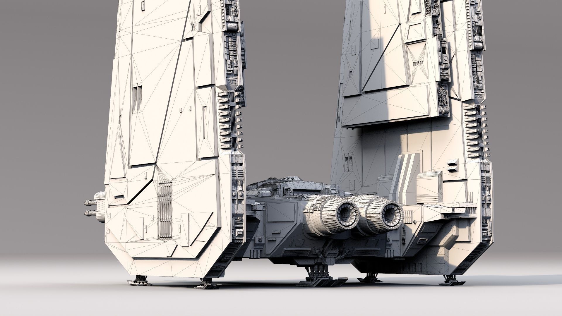 star wars command shuttle 3D model_11