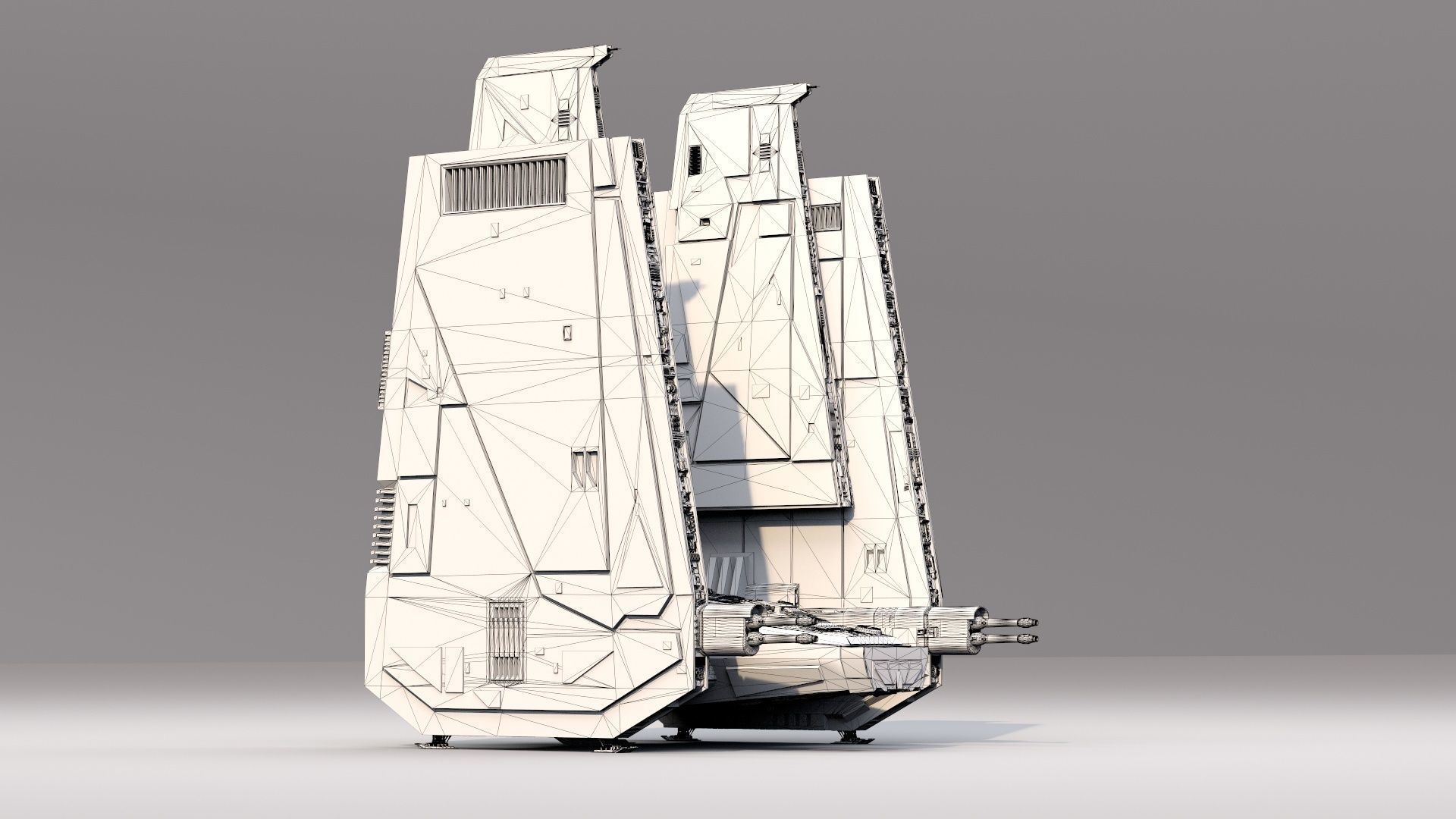 star wars command shuttle 3D model_7