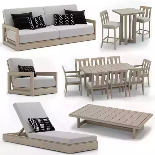 RH Outdoor Costa Collection 3D model