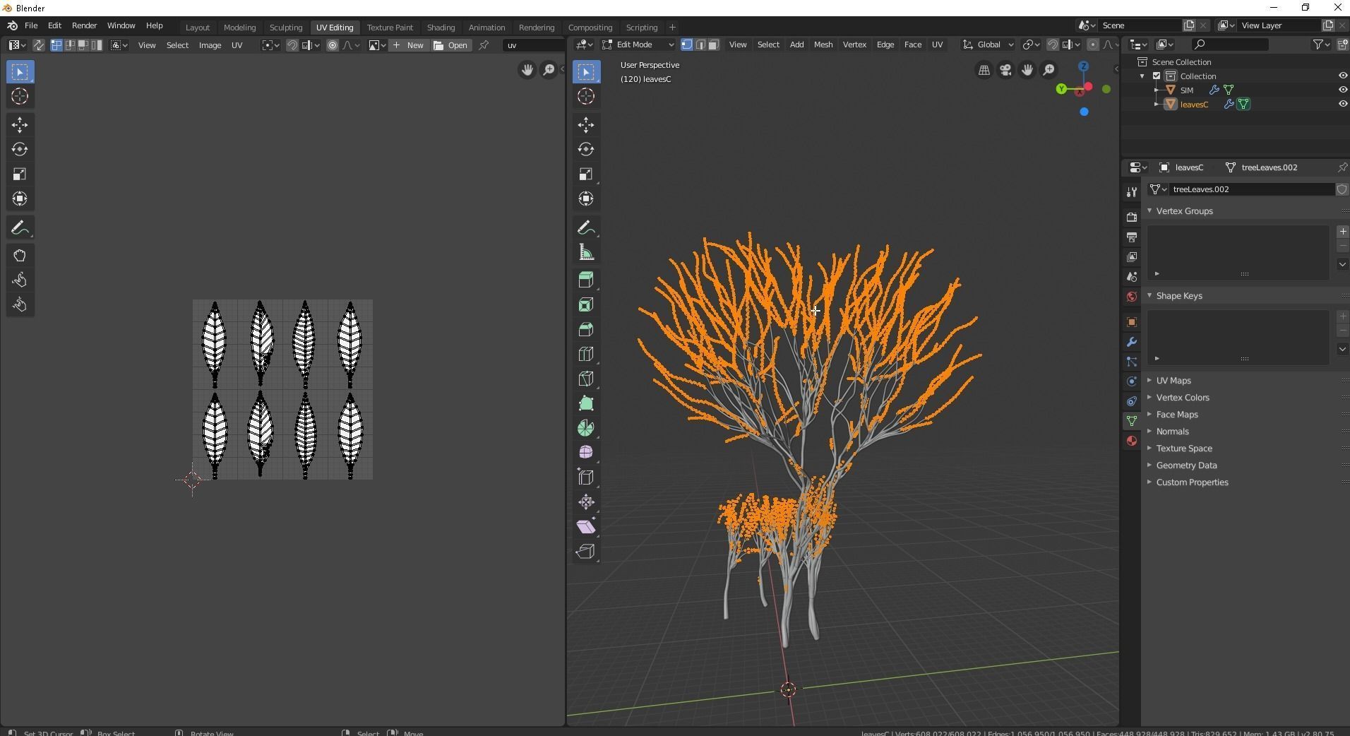 Growing Tree in a shape of a deer 3D model_10