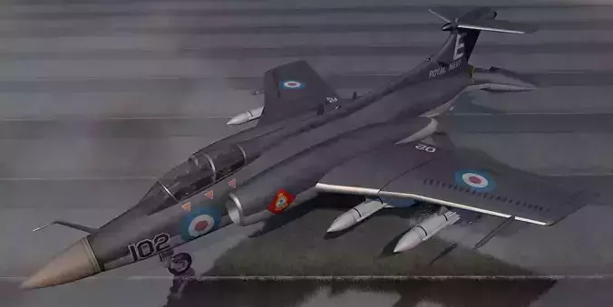 Blackburn Buccaneer S Mk-1 3D model