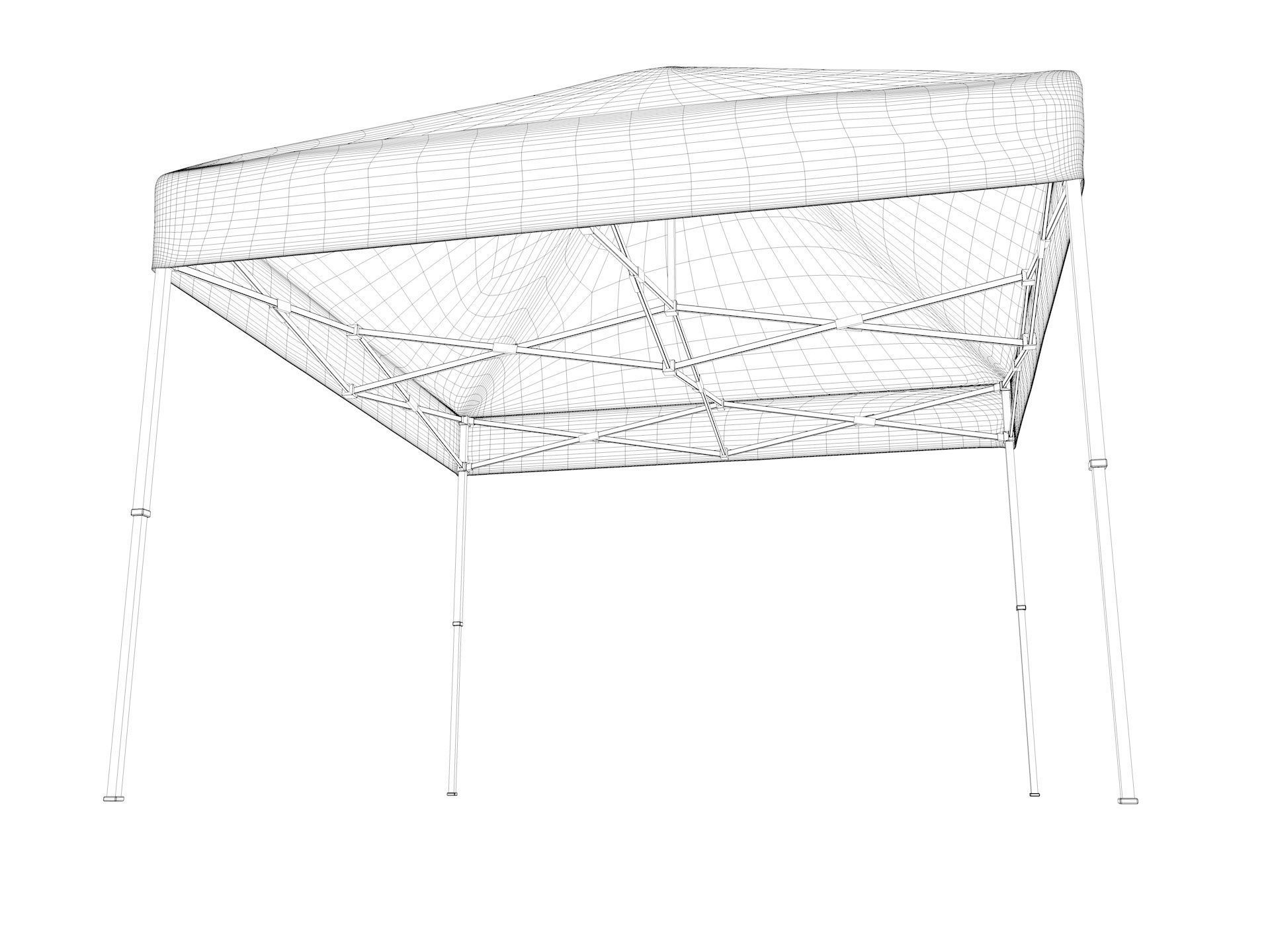 Event Tents 4 Pack 3D model_3