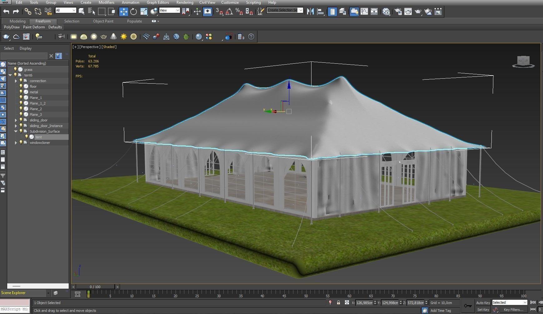 Event Tents 4 Pack 3D model_24