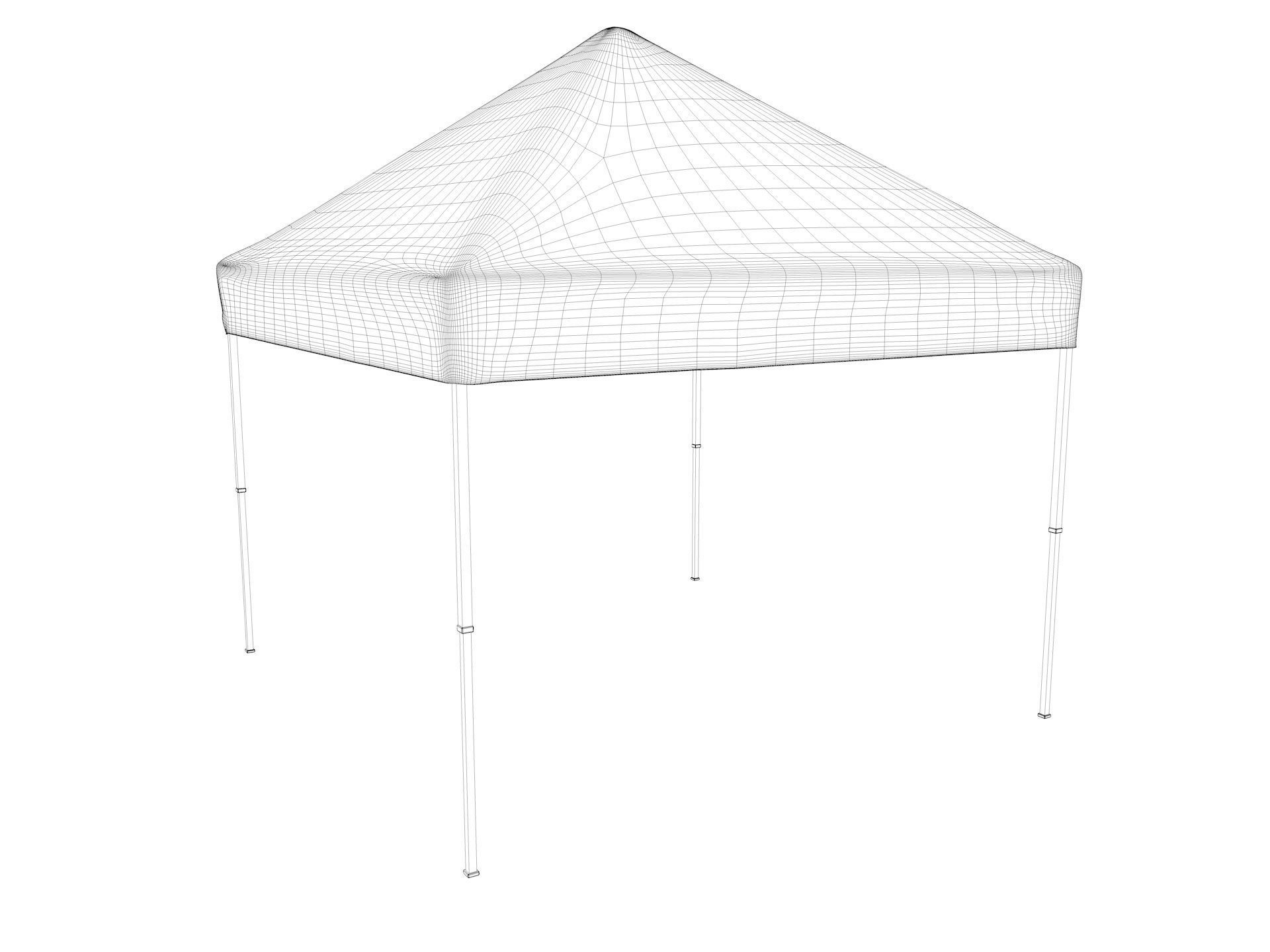 Event Tents 4 Pack 3D model_4