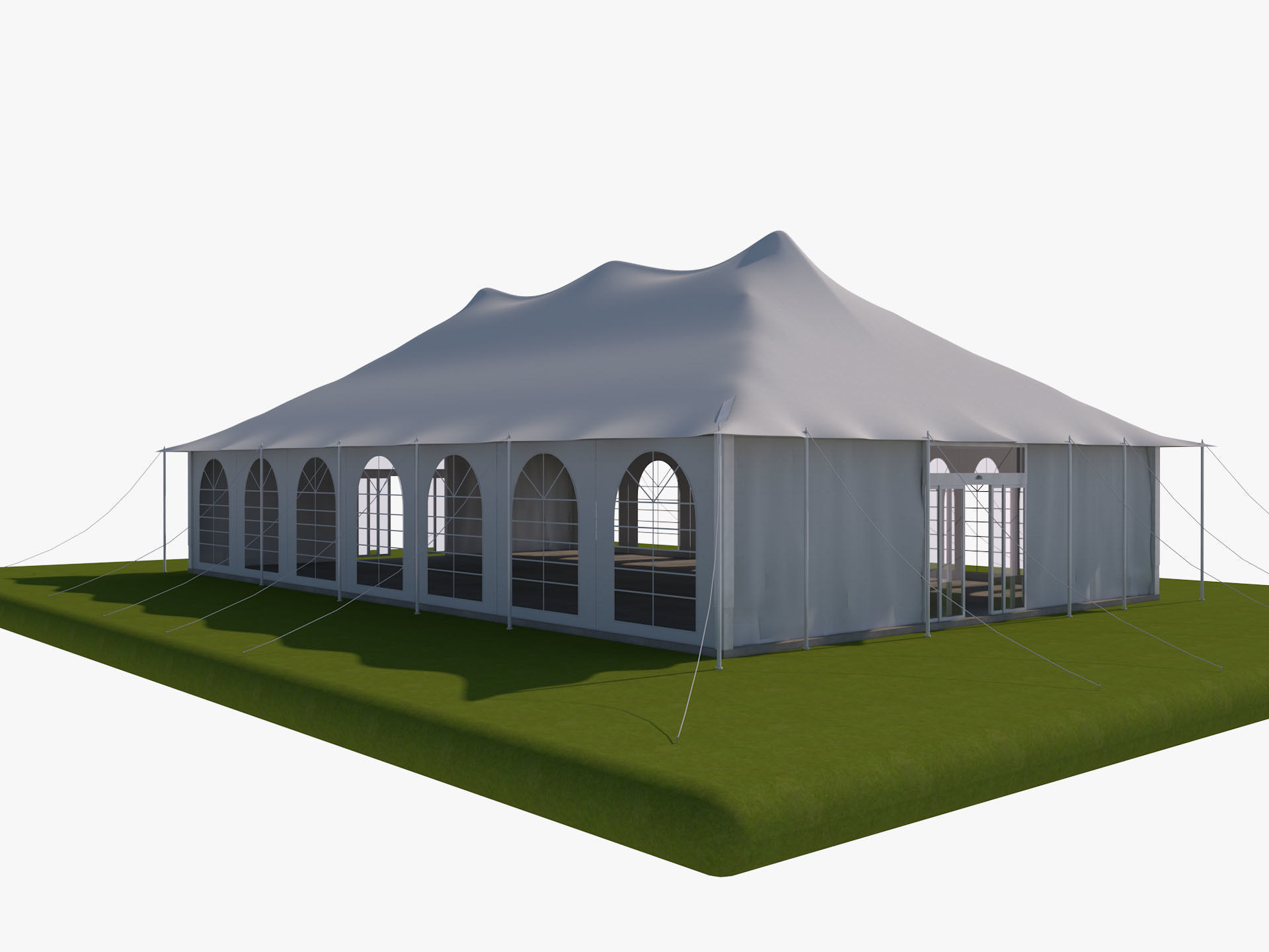 Event Tents 4 Pack 3D model_20