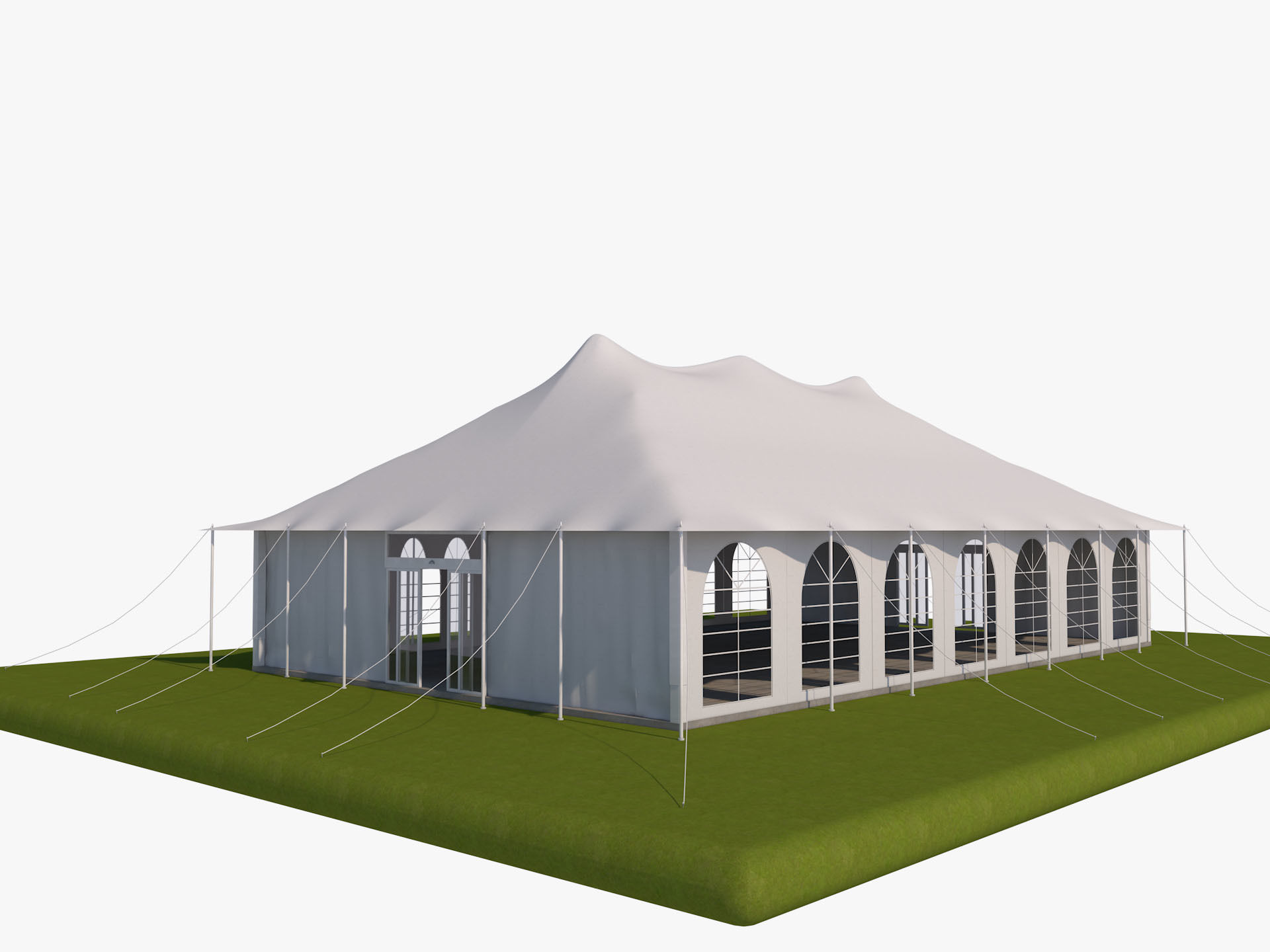 Event Tents 4 Pack 3D model_19