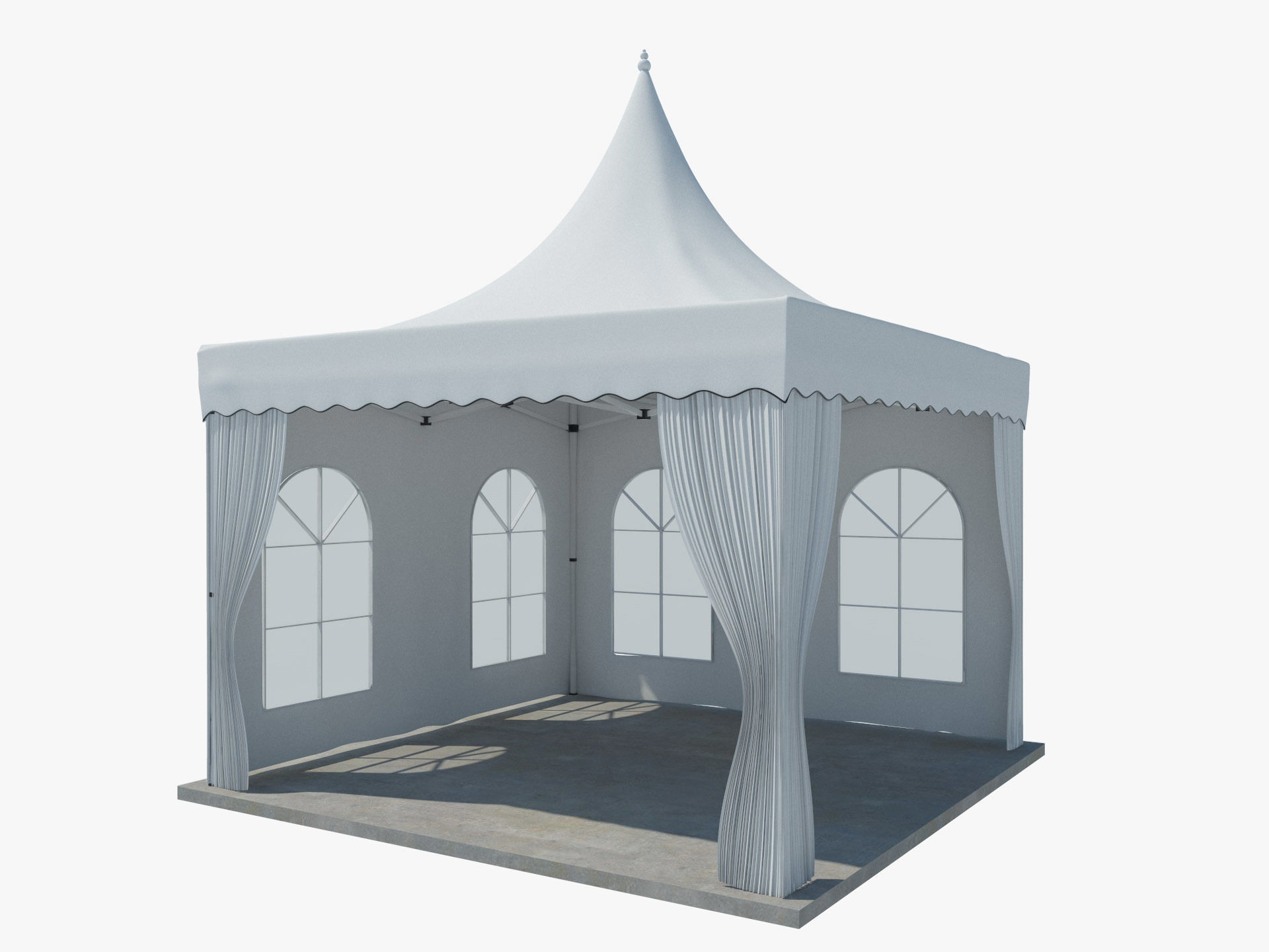 Event Tents 4 Pack 3D model_14