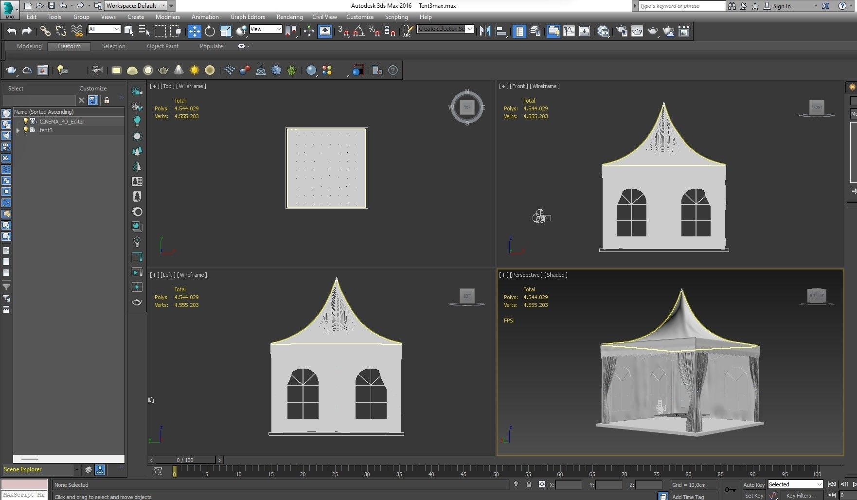Event Tents 4 Pack 3D model_18