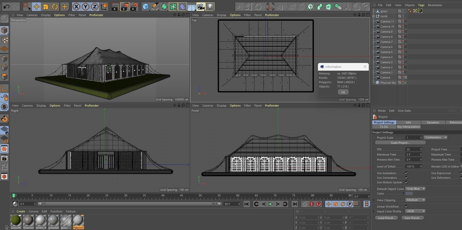 Event Tents 4 Pack 3D model_23