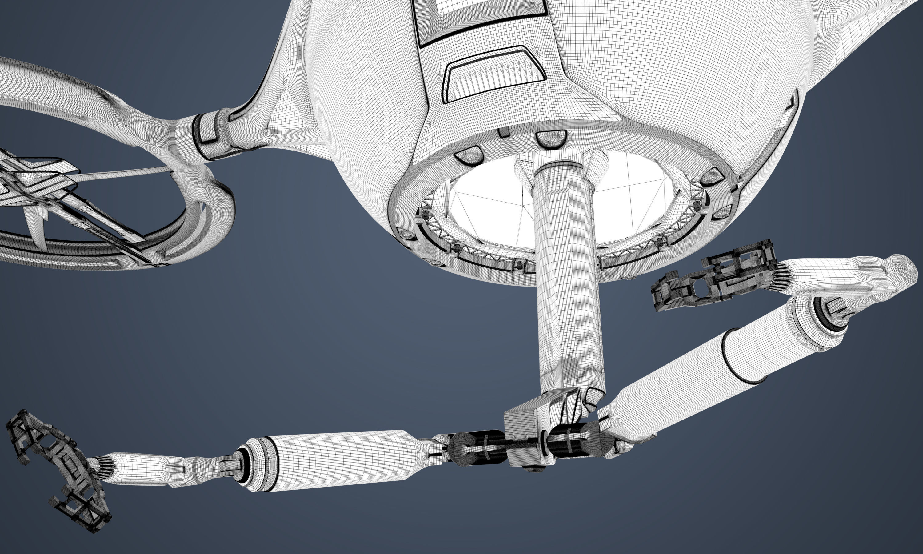 Maintenance Drone Mk1 Rusted 3D model_13