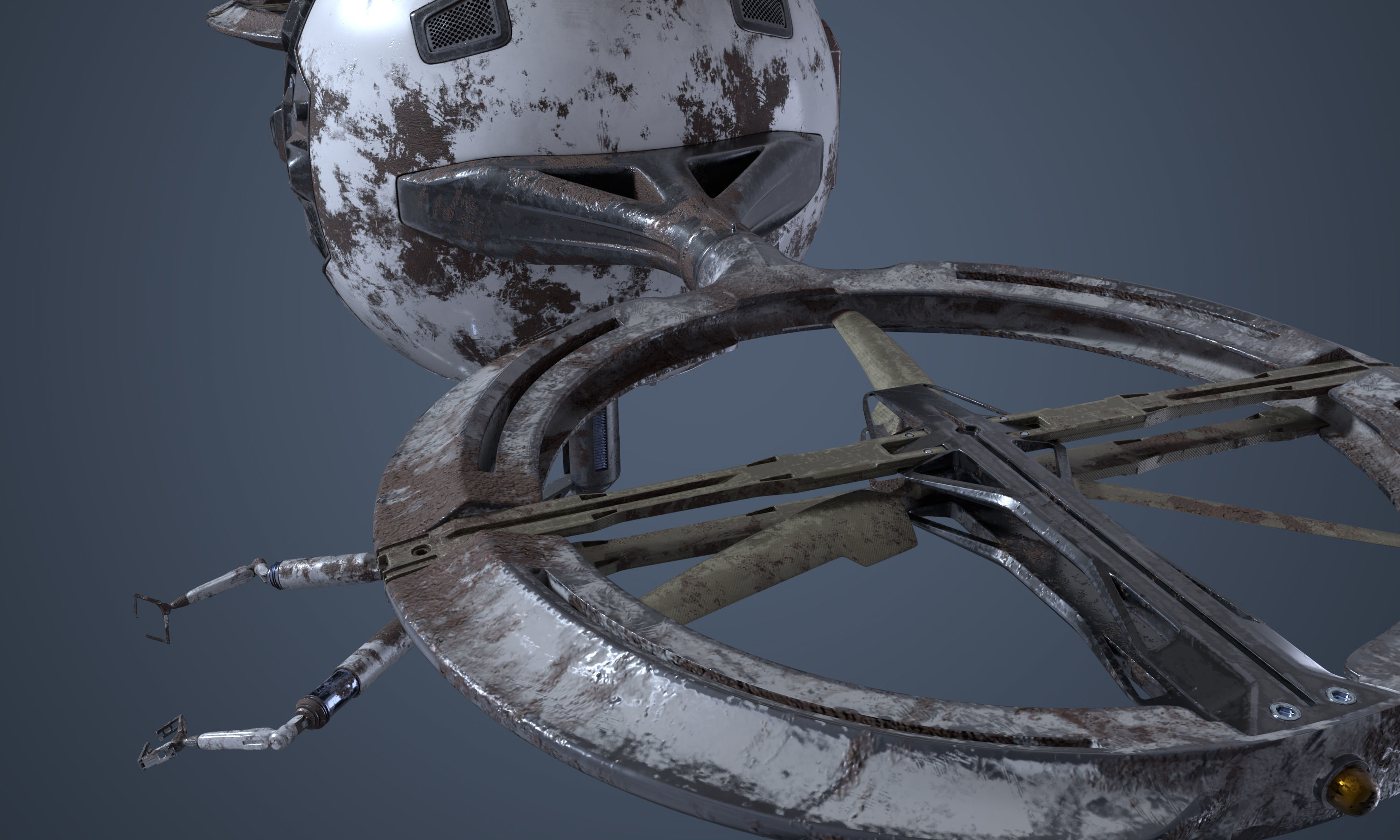 Maintenance Drone Mk1 Rusted 3D model_6