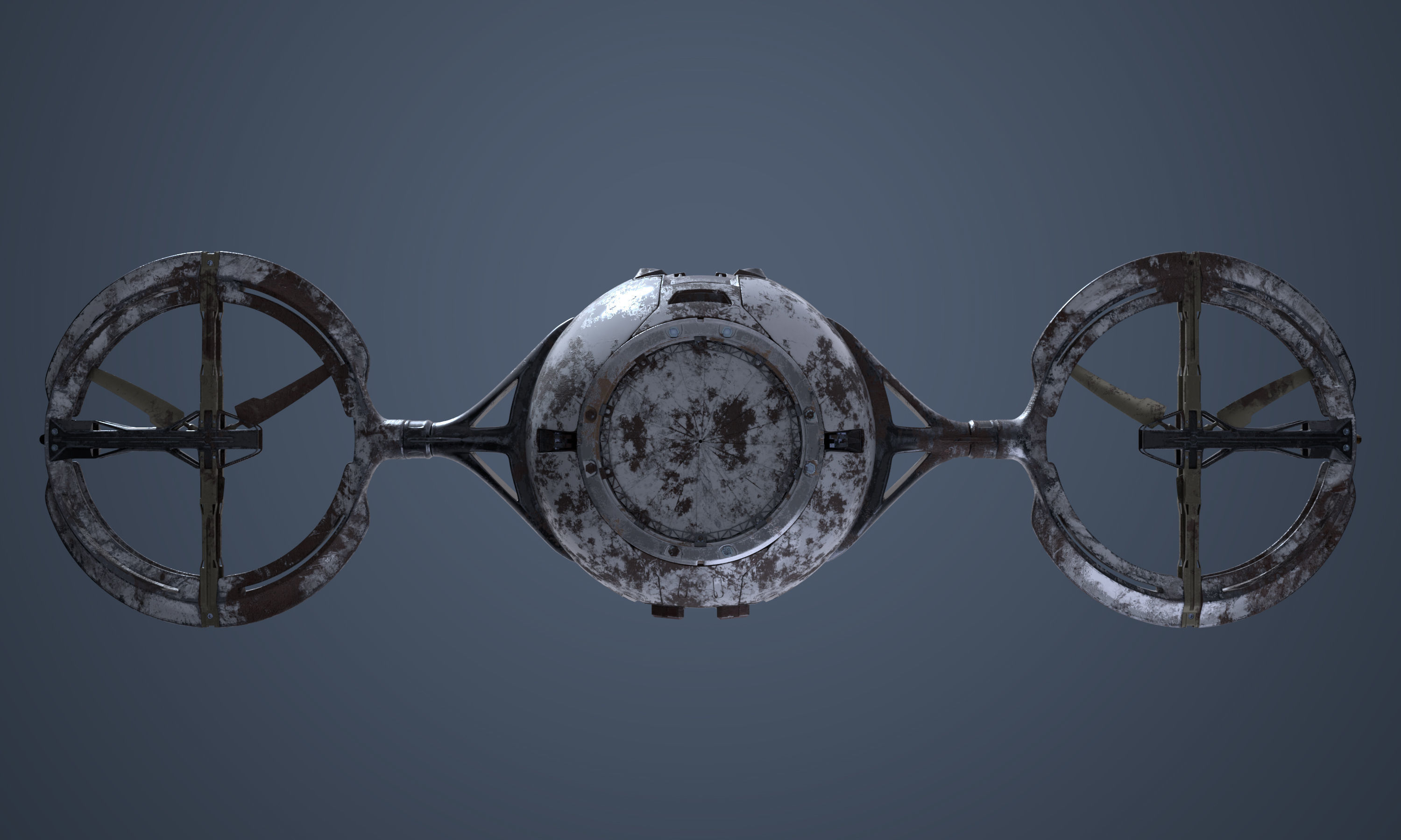 Maintenance Drone Mk1 Rusted 3D model_5
