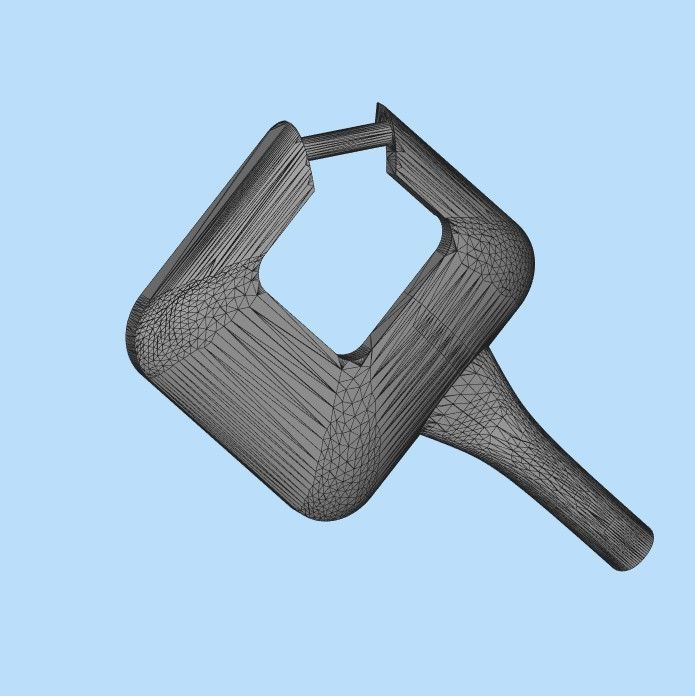 Women Geometric rhombus earrings 3dm stl 3D print model 3D print model_22