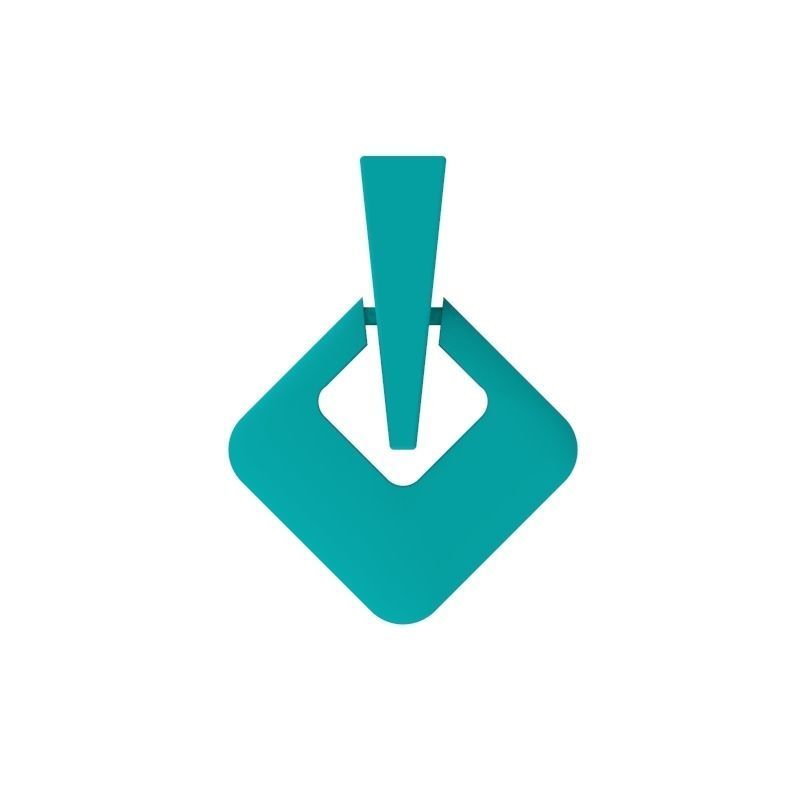 Women Geometric rhombus earrings 3dm stl 3D print model 3D print model_15