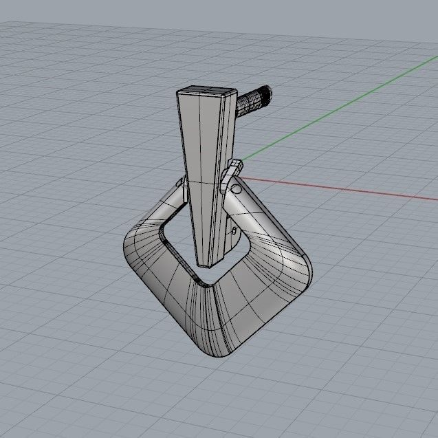 Women Geometric rhombus earrings 3dm stl 3D print model 3D print model_32