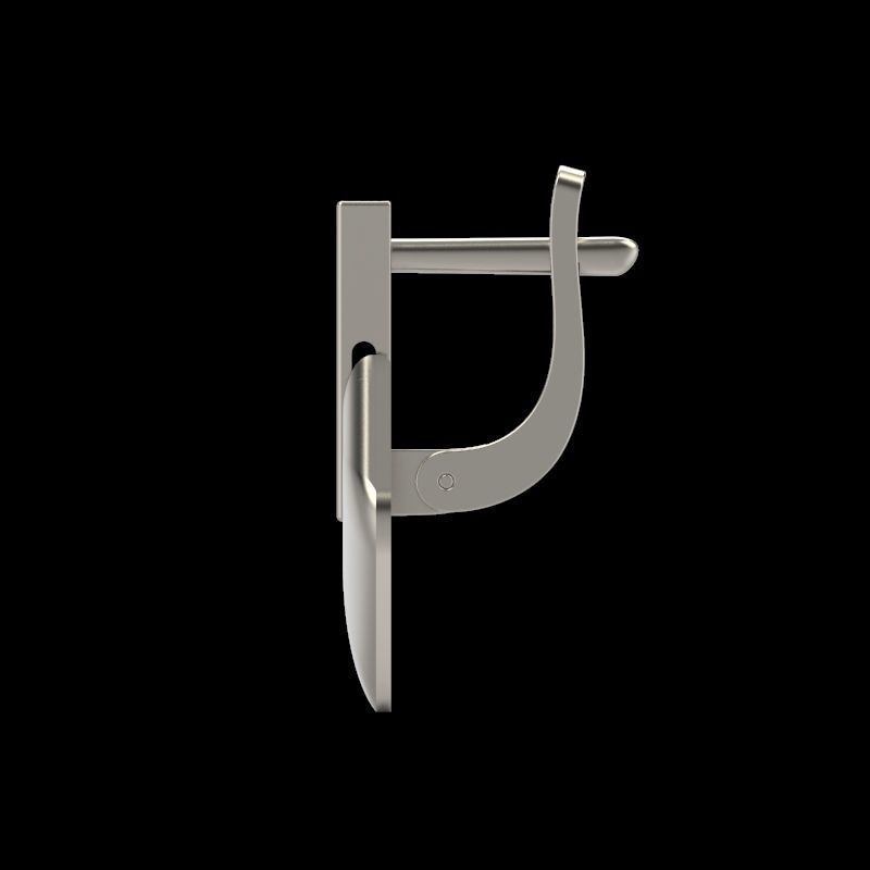 Women Geometric rhombus earrings 3dm stl 3D print model 3D print model_2