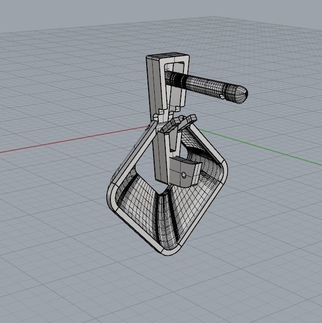 Women Geometric rhombus earrings 3dm stl 3D print model 3D print model_33