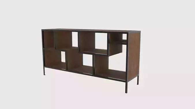 furniture tv asymmetrical 3d model