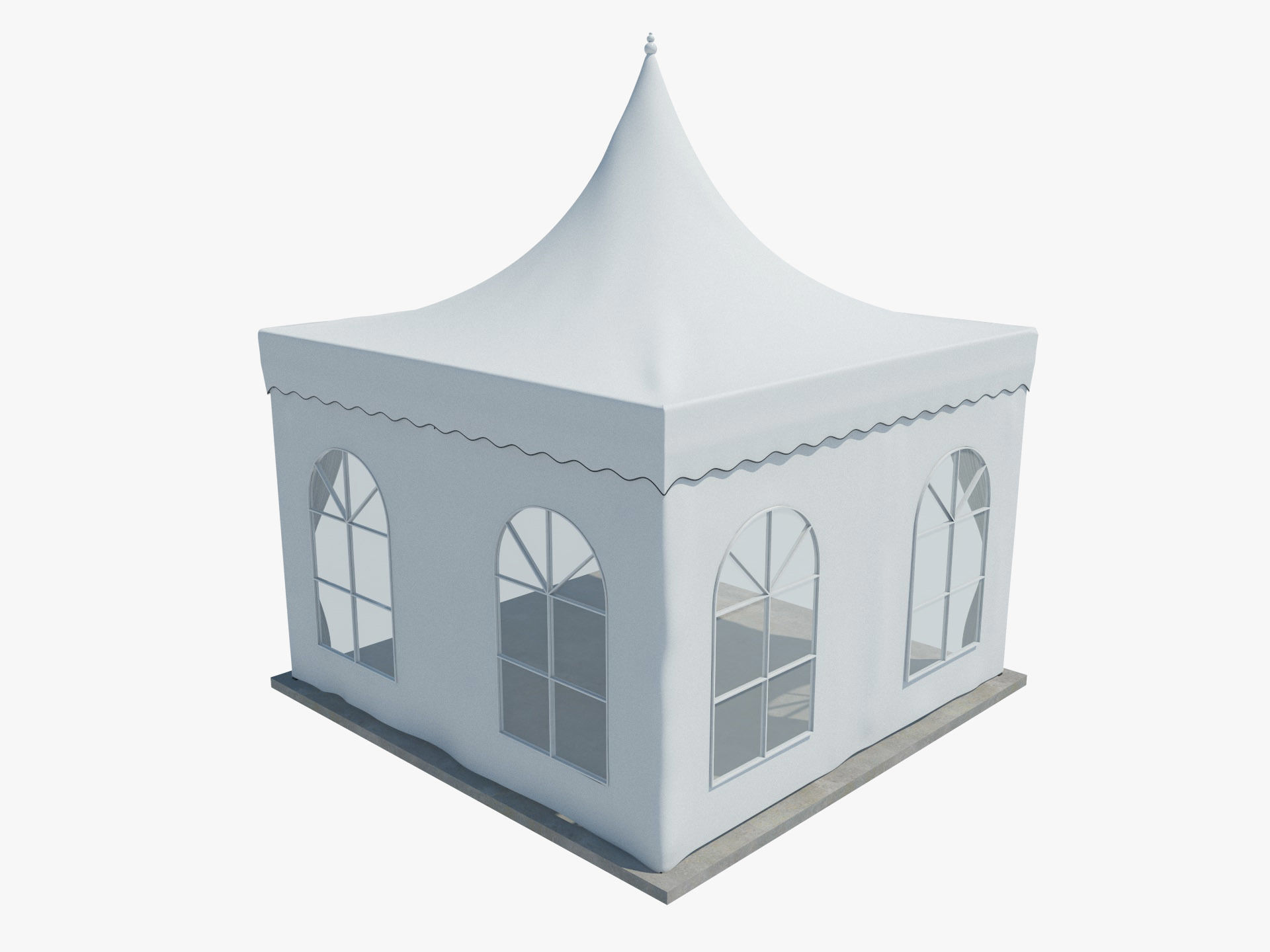 Tent 3  4x4 3D model_2
