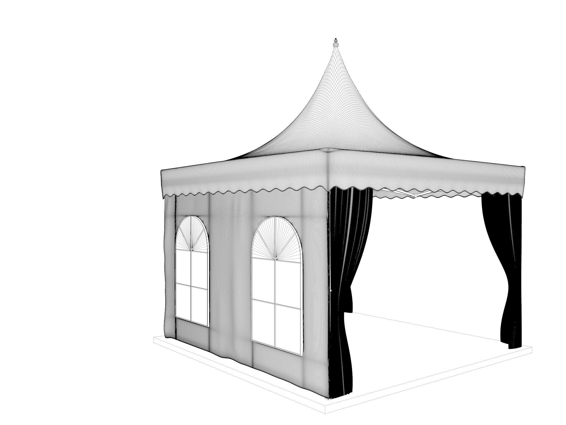 Tent 3  4x4 3D model_9