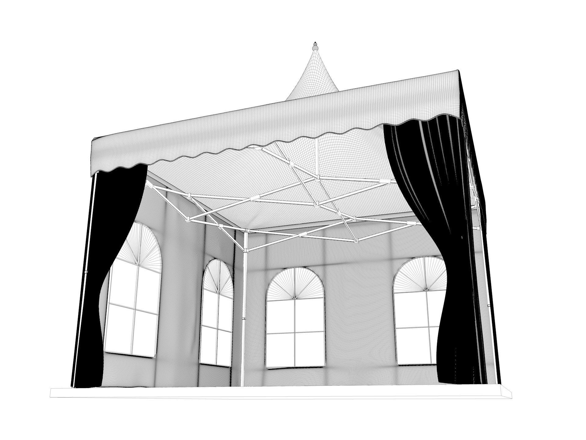 Tent 3  4x4 3D model_10