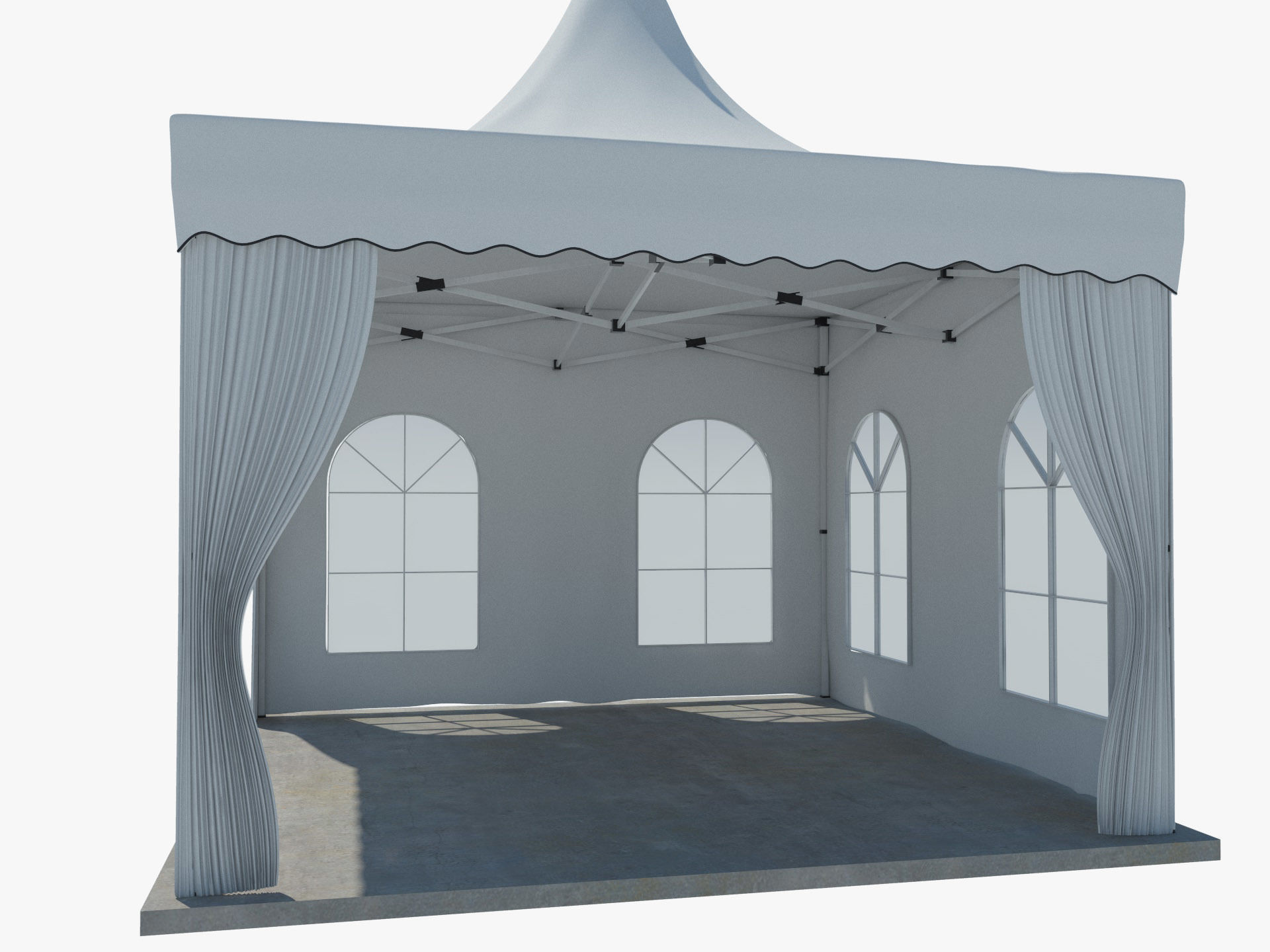 Tent 3  4x4 3D model_5