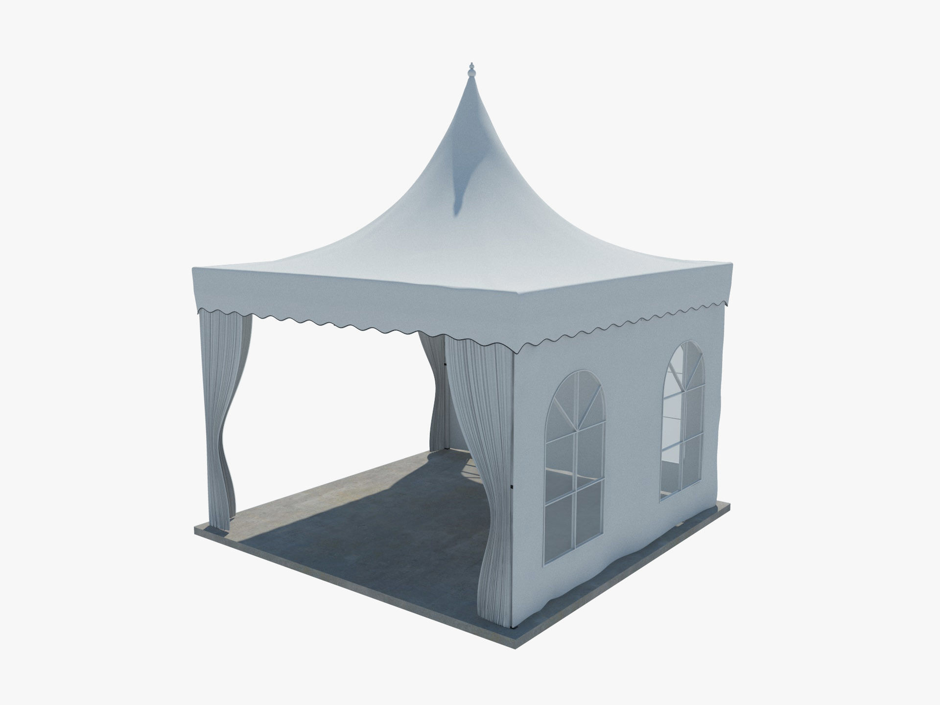 Tent 3  4x4 3D model_1