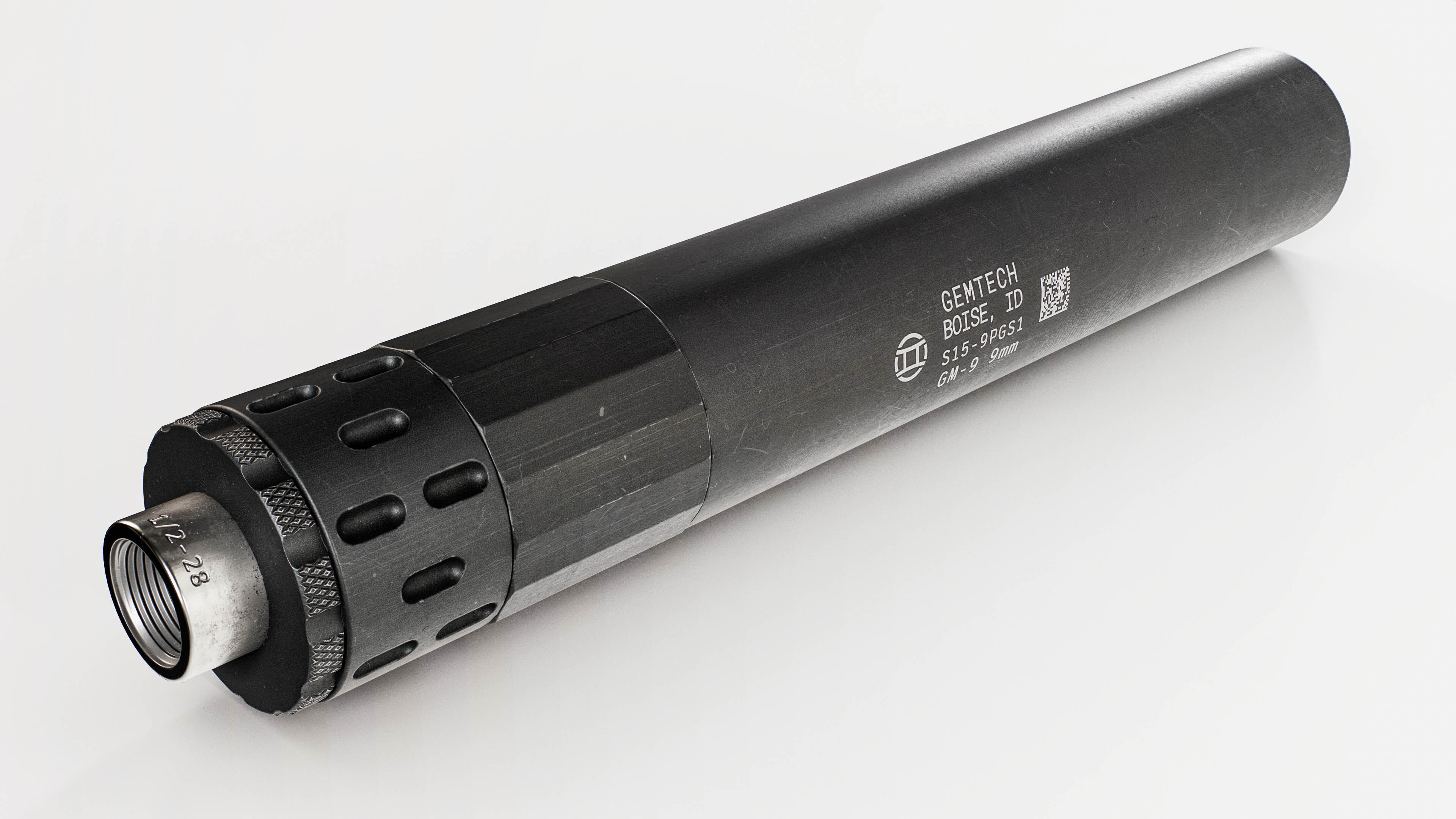 Gemtech GM9 Handgun Suppressor Low-poly 3D model_9