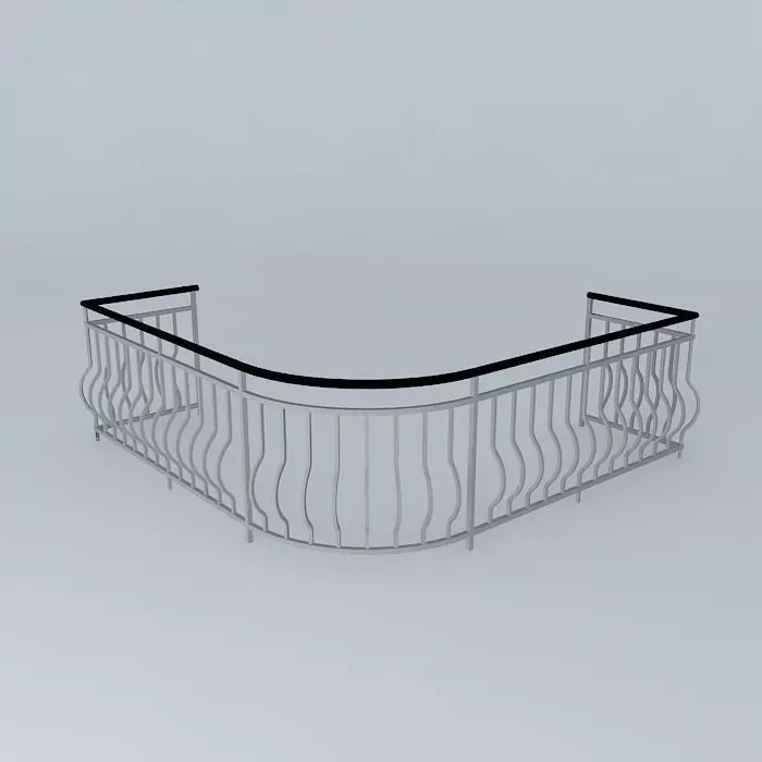 Metal railing Free 3D model