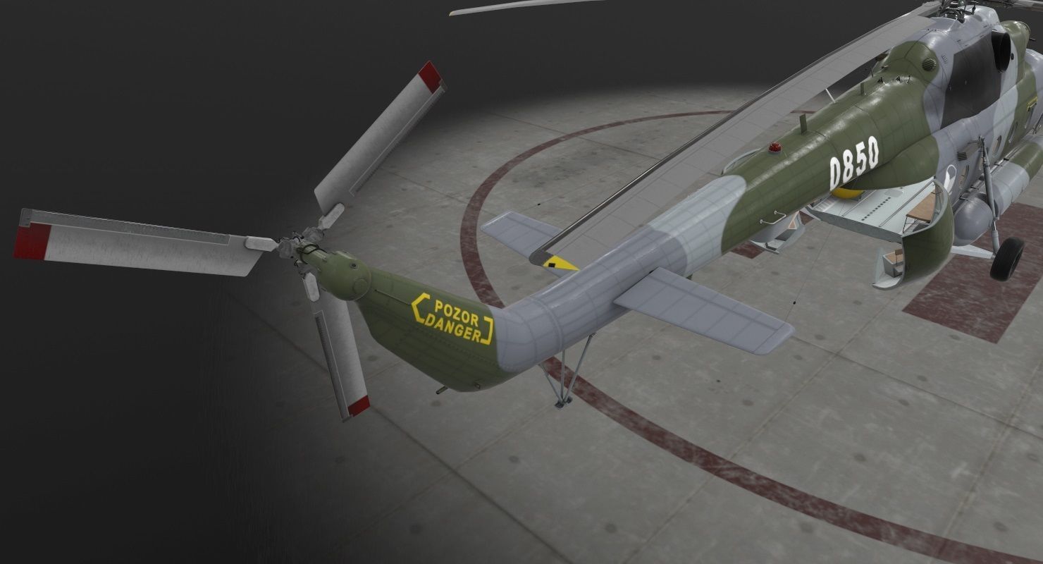 Mi-17 Czech Air Force Animated Low-poly 3D model_18