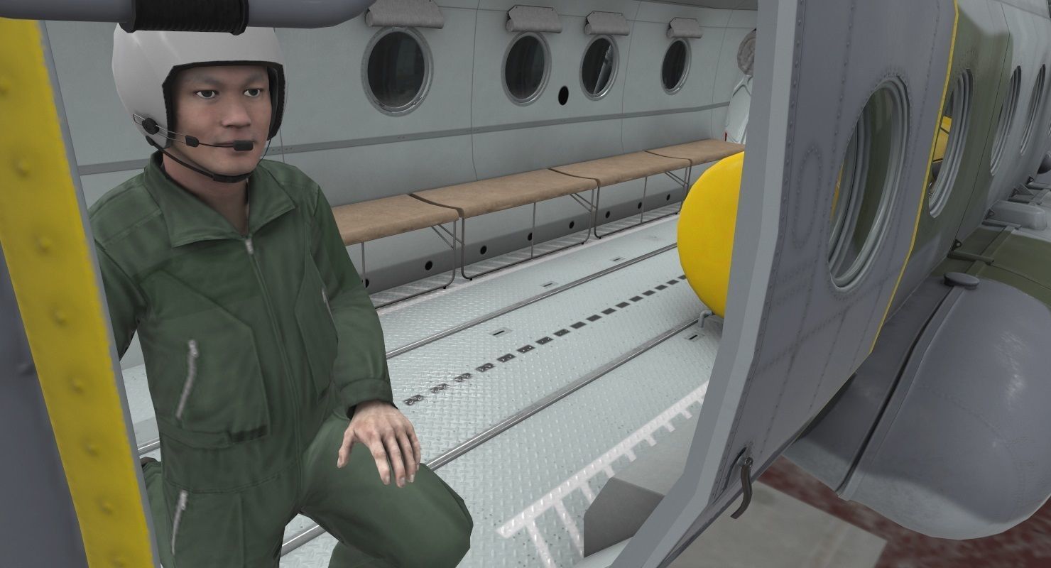 Mi-17 Czech Air Force Animated Low-poly 3D model_23