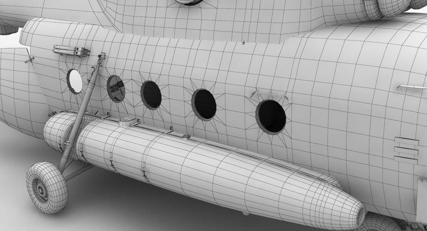 Mi-17 Czech Air Force Animated Low-poly 3D model_55