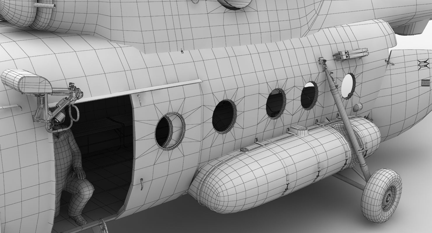 Mi-17 Czech Air Force Animated Low-poly 3D model_56