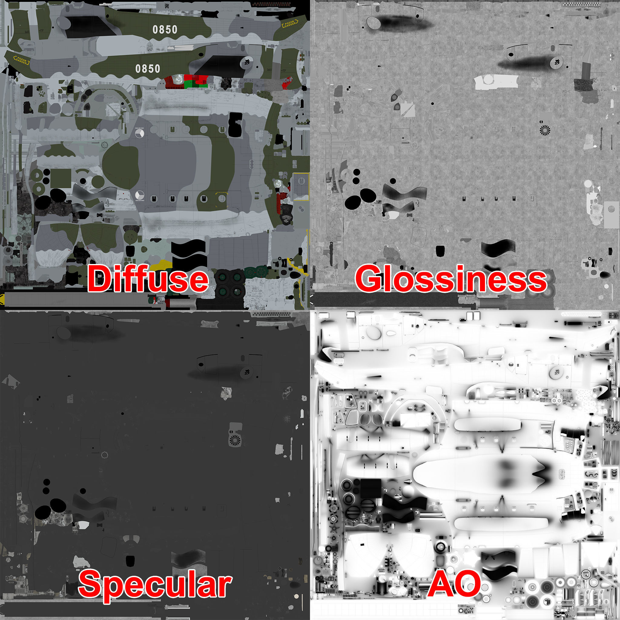Mi-17 Czech Air Force Animated Low-poly 3D model_47